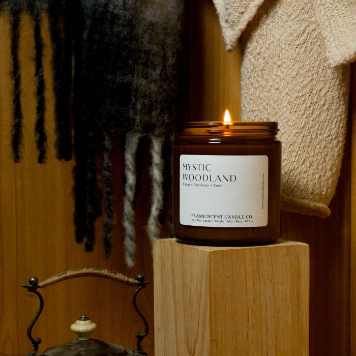 Flame2scent Candle Co - Mystic Woodland | 4, 8, 16 oz - Vellabox